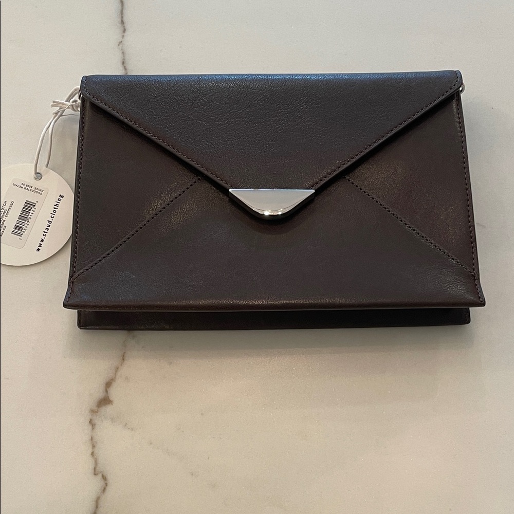 NEW WITH TAGS STAUD Dark Brown Crossbody Bag - Picture 1 of 6